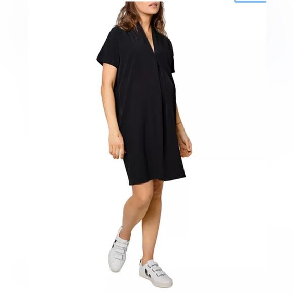 Ingrid & Isabel Everywhere Maternity Tunic Dress Black Size Medium - Picture 13 of 13